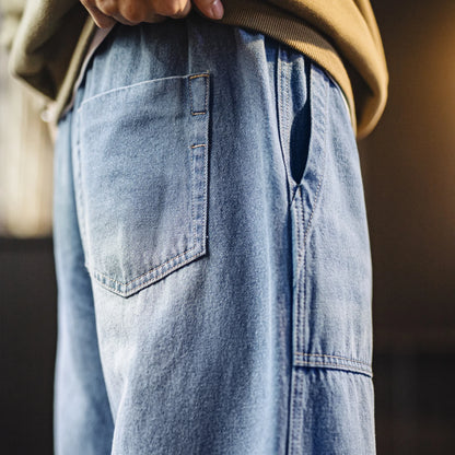 Maden Men's Vintage Baker Jeans Washed Denim