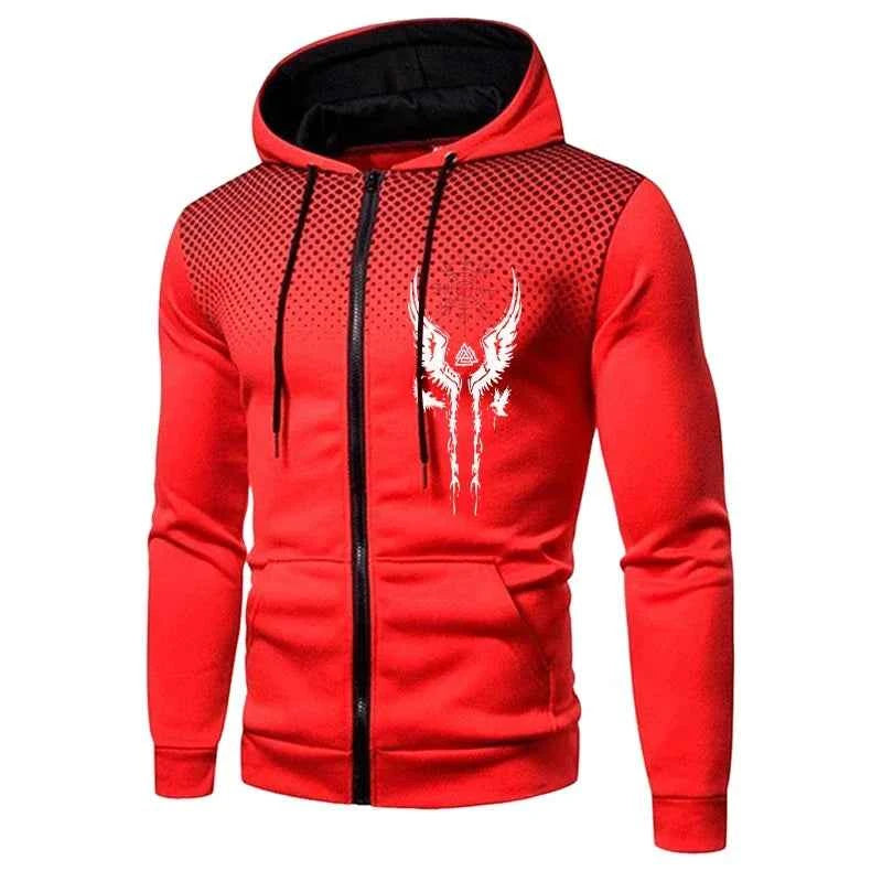 Men's Casual Sportswear Set: Autumn Winter Zipper Jacket and Sweatpants Outfit