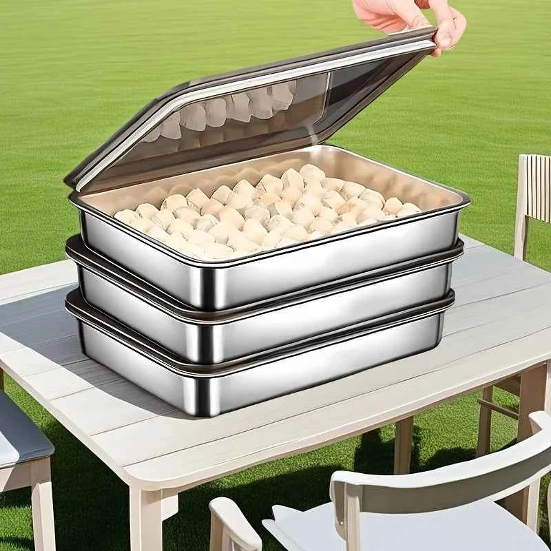 5Pcs Stainless Steel Food Containers