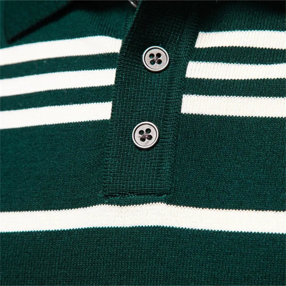 AIOPESON Colour Block Polos - ShopHub