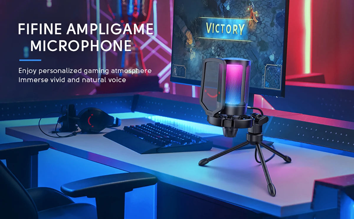 FIFINE USB Microphone for Gaming: Elevate Your Streaming Experience