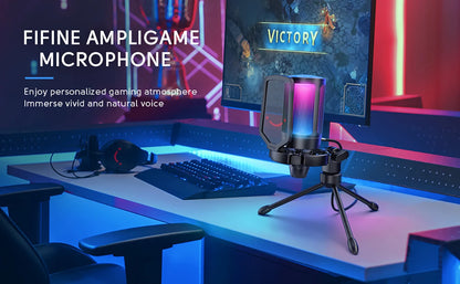 FIFINE USB Microphone for Gaming: Elevate Your Streaming Experience