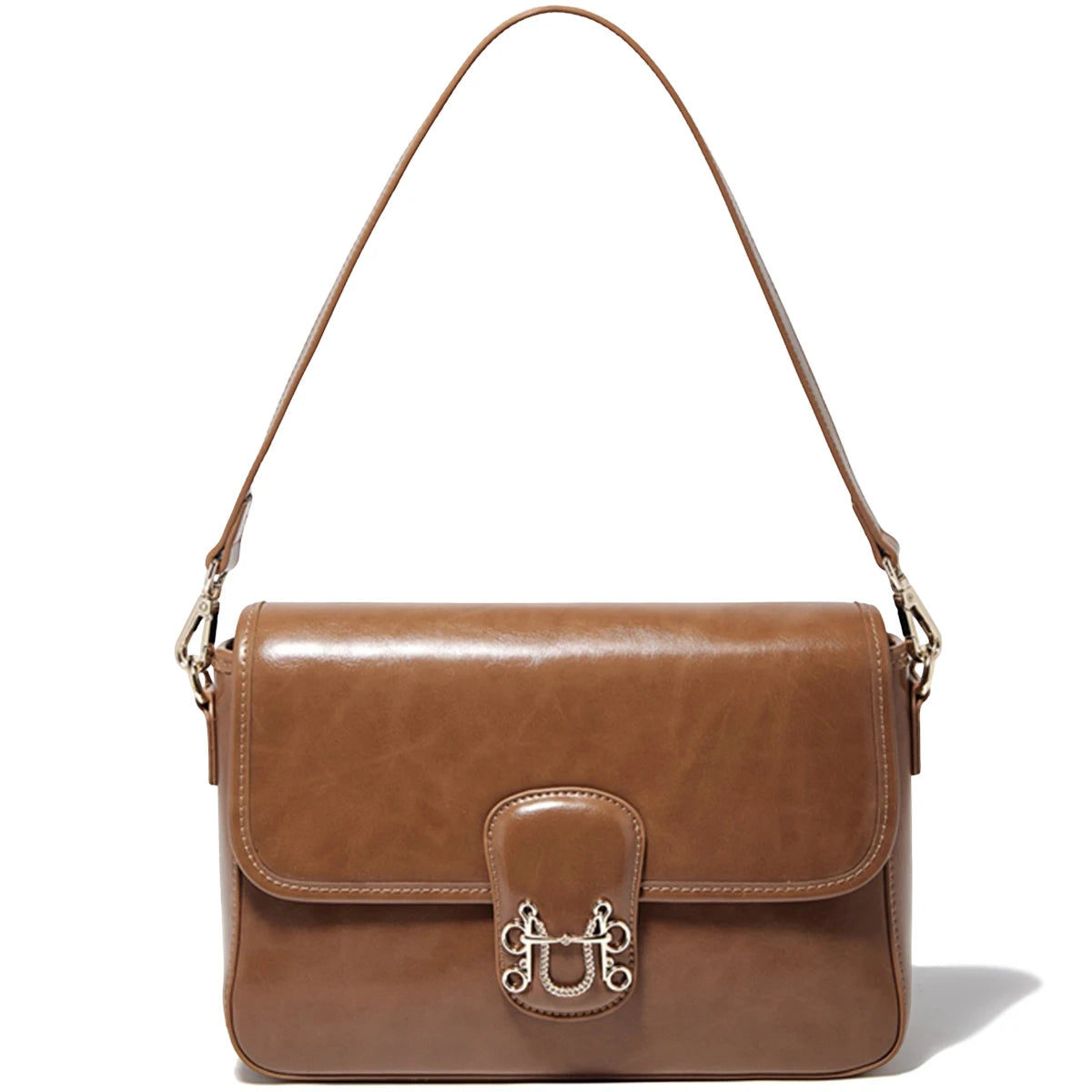 FOXER Split Cowhide Leather Crossbody Bag