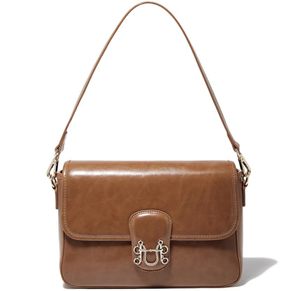 FOXER Split Cowhide Leather Crossbody Bag