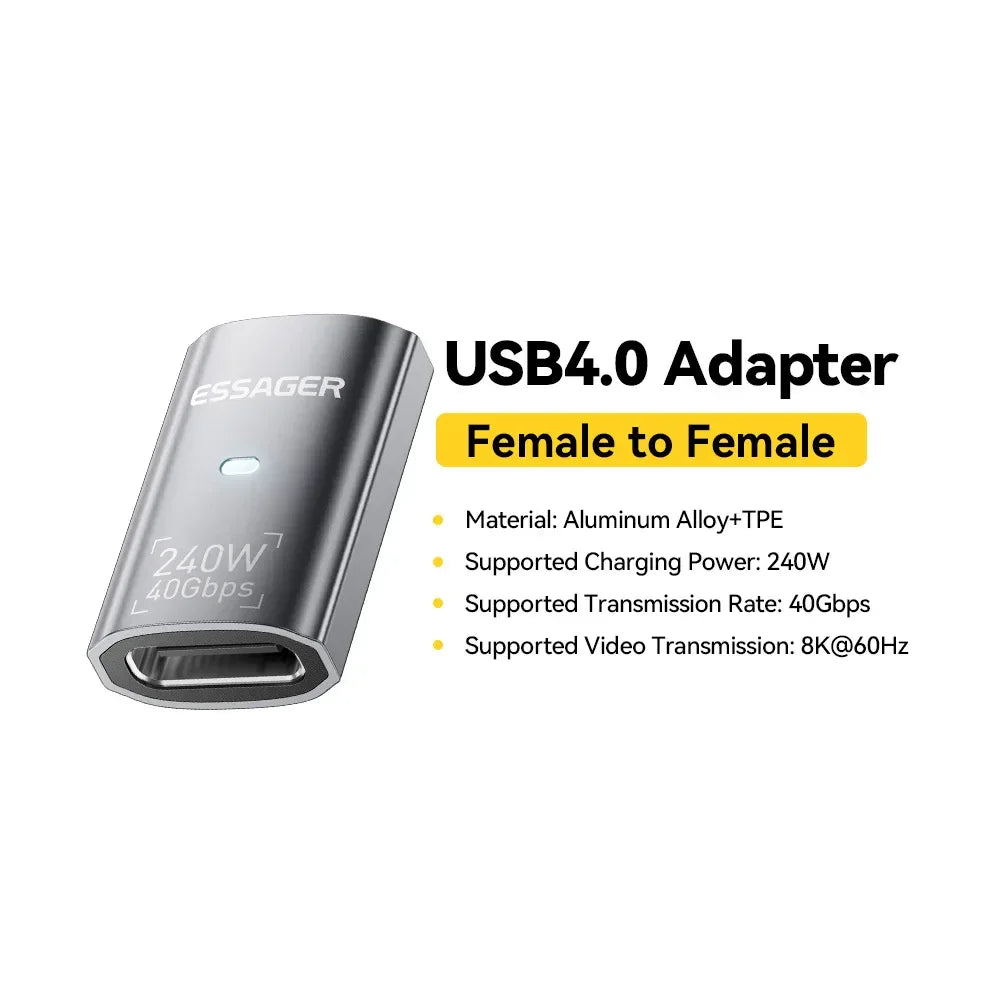 Essager USB4.0 40Gbps OTG Adapter - ShopHub