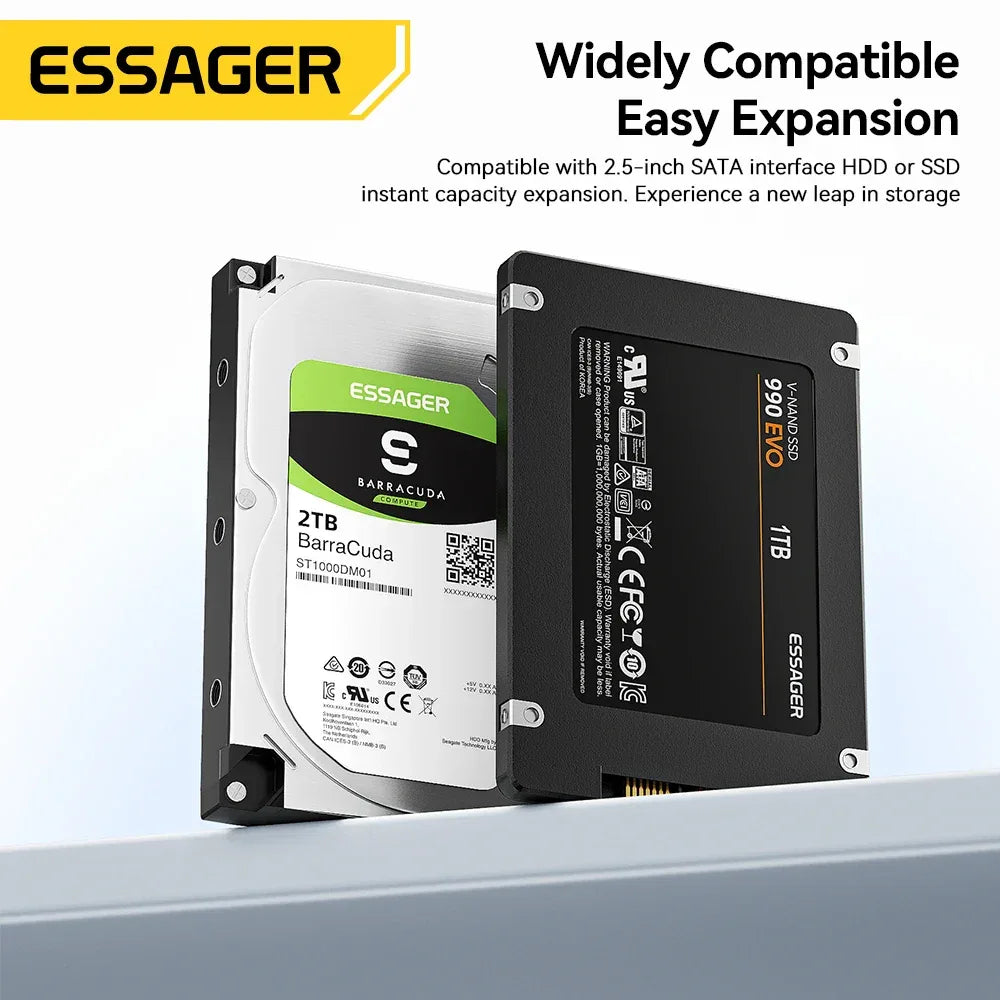 Essager 2 In 1 SATA to USB 3.0/Type-C Adapter - ShopHub