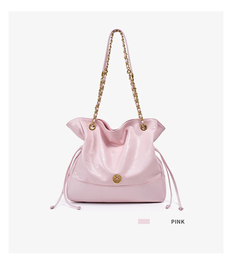 FOXER Luxury Genuine Leather Shoulder Bag