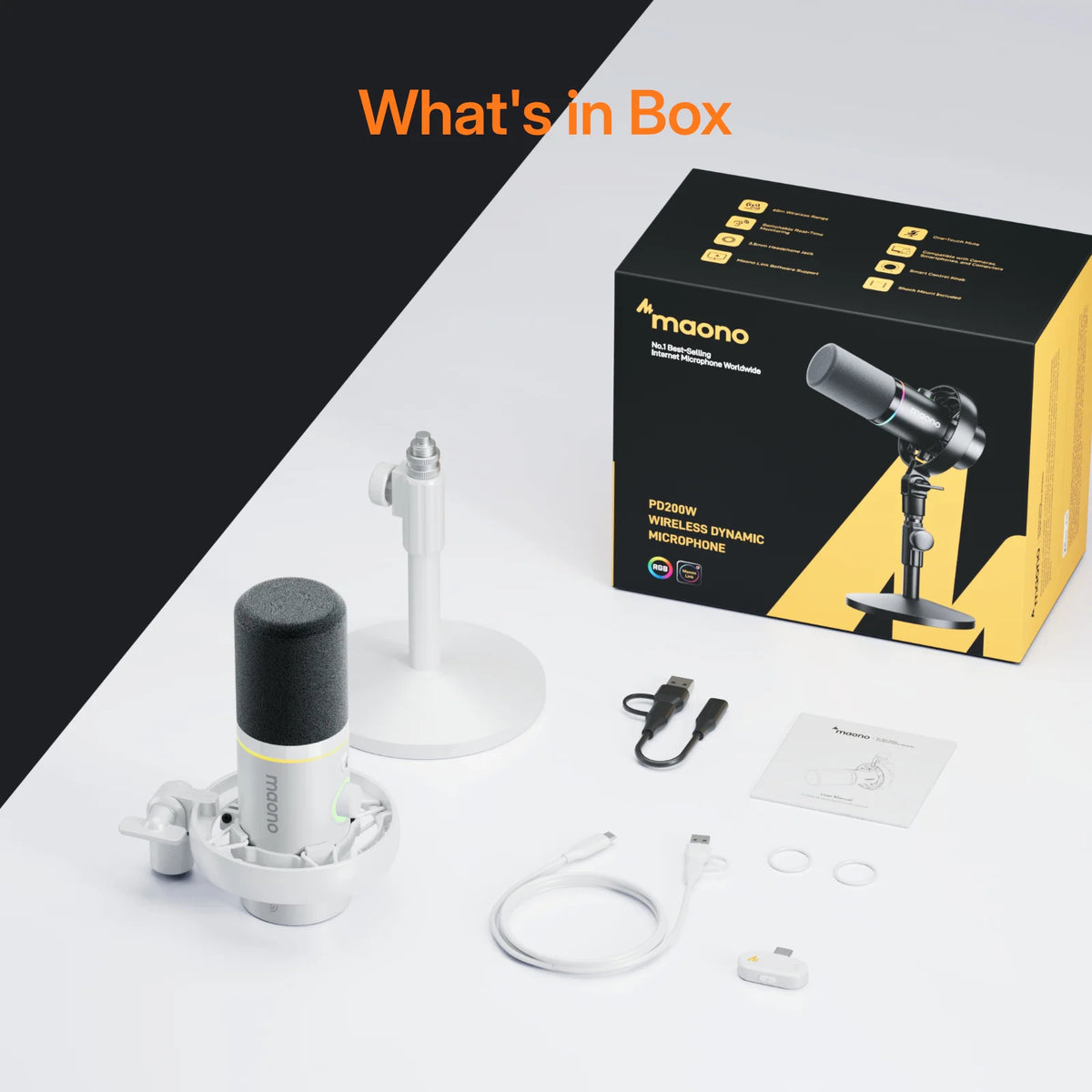 MAONO PD200W Wireless USB XLR Microphone