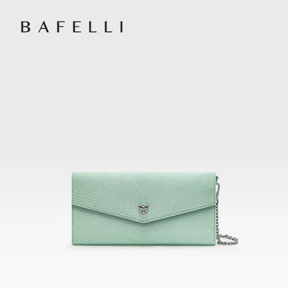 BAFELLI Genuine Leather Chain Wallet Bag