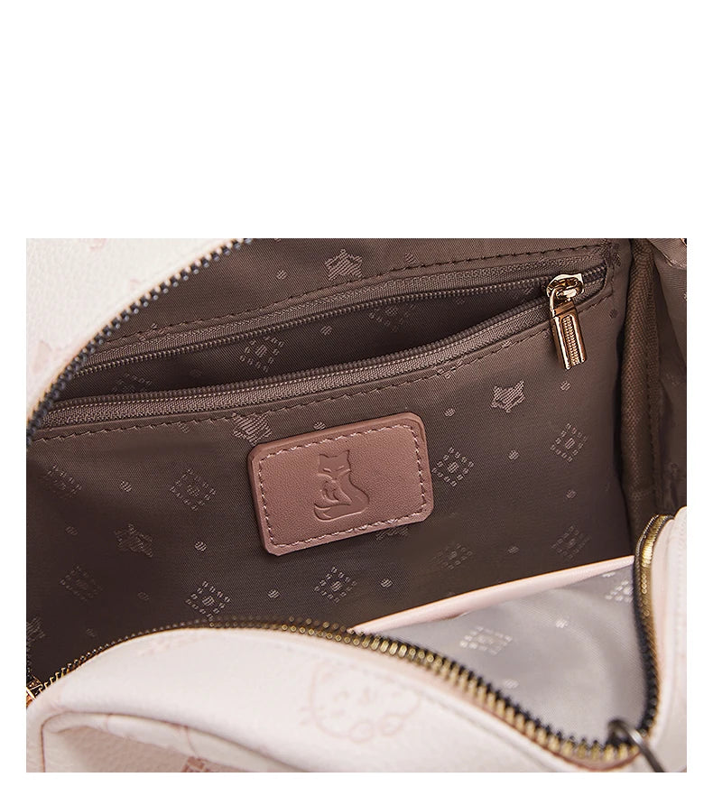 FOXER Brand PVC Leather Backpack Cute Embossing 2026 New Design Large Capacity School Bag Women's Fashion Travel Bags