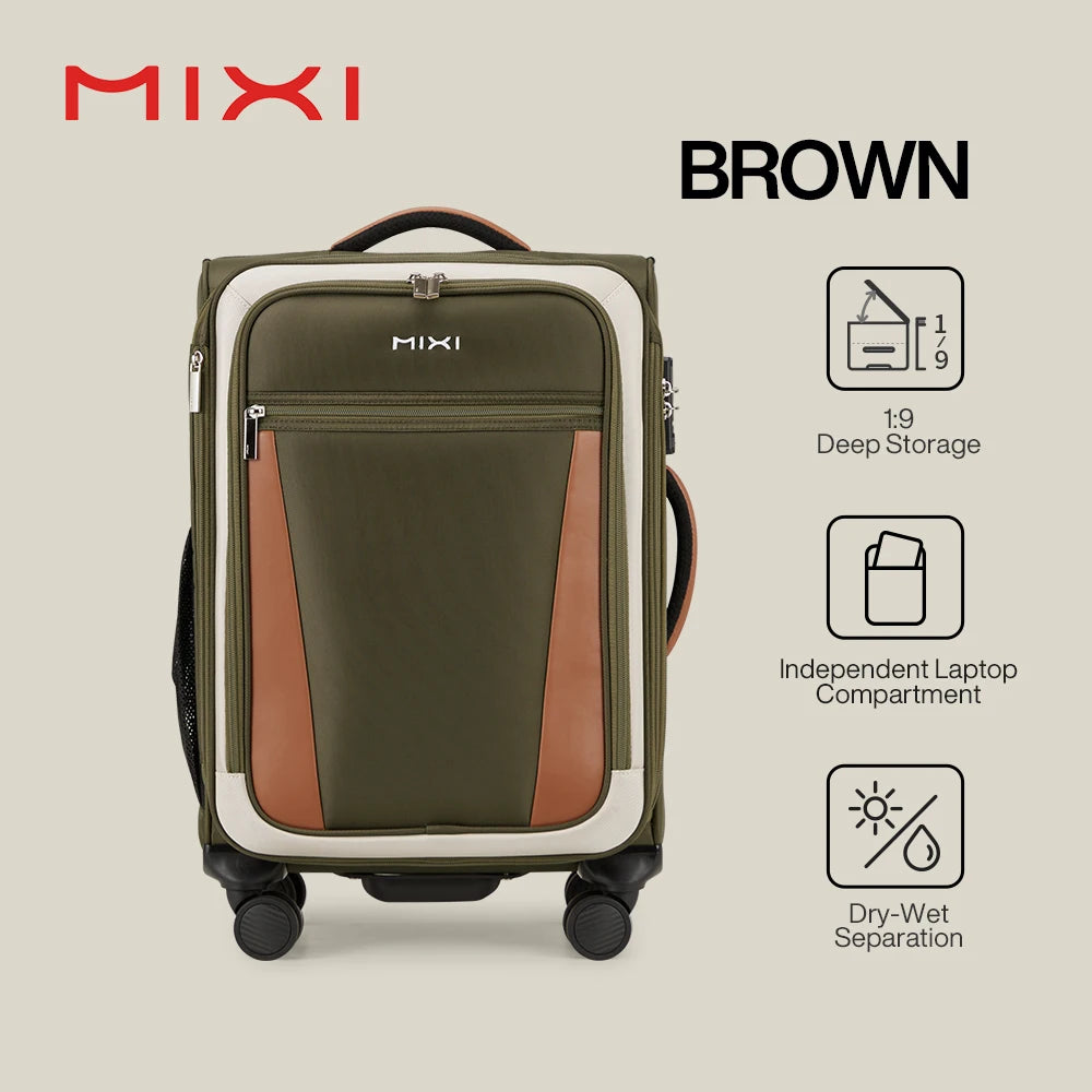 Mixi Compact 20-inch Carry-on Suitcase