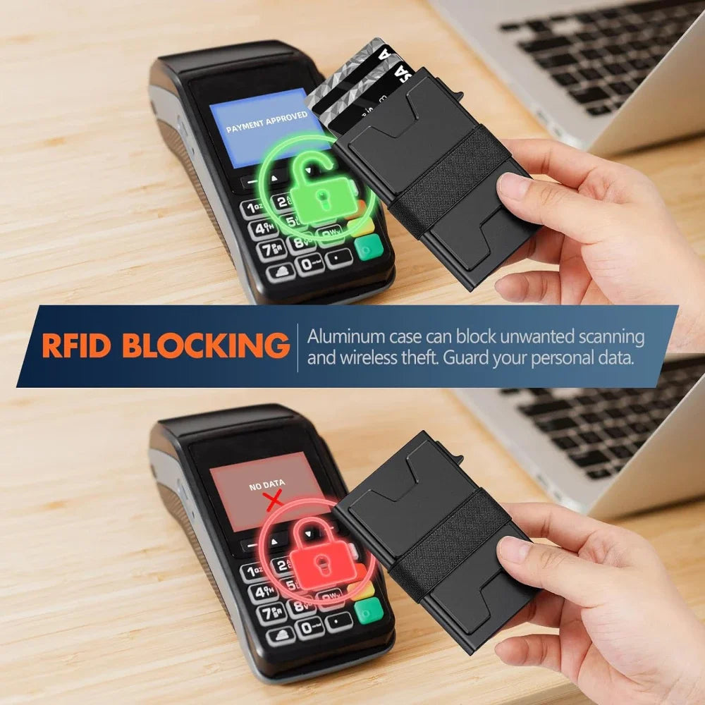 Aluminium Card Holder Rfid Blocking Wallet
