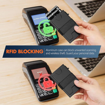 Aluminium Card Holder Rfid Blocking Wallet