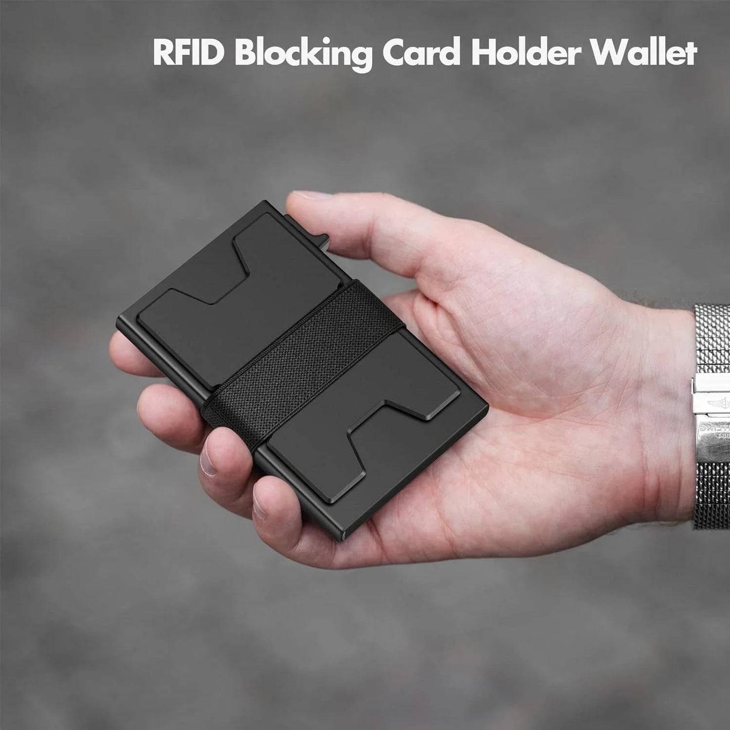 Aluminium Card Holder Rfid Blocking Wallet