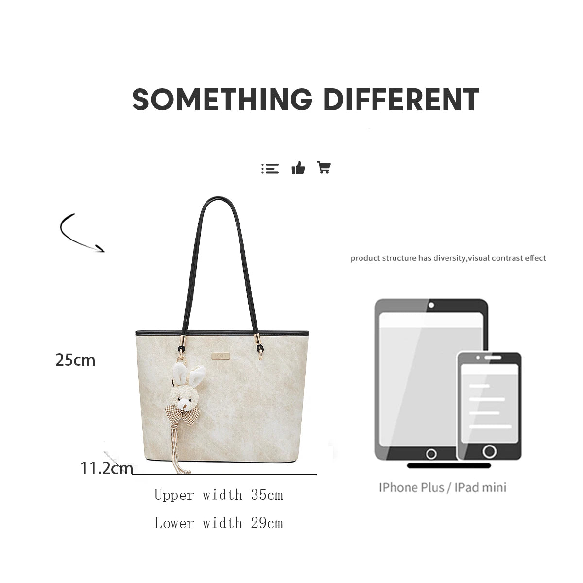 FOXER Designer Women's Tote Bag High Quality PVC Leather Female Handbag Trendy Casual Commuter Shoulder Bag with Pendant