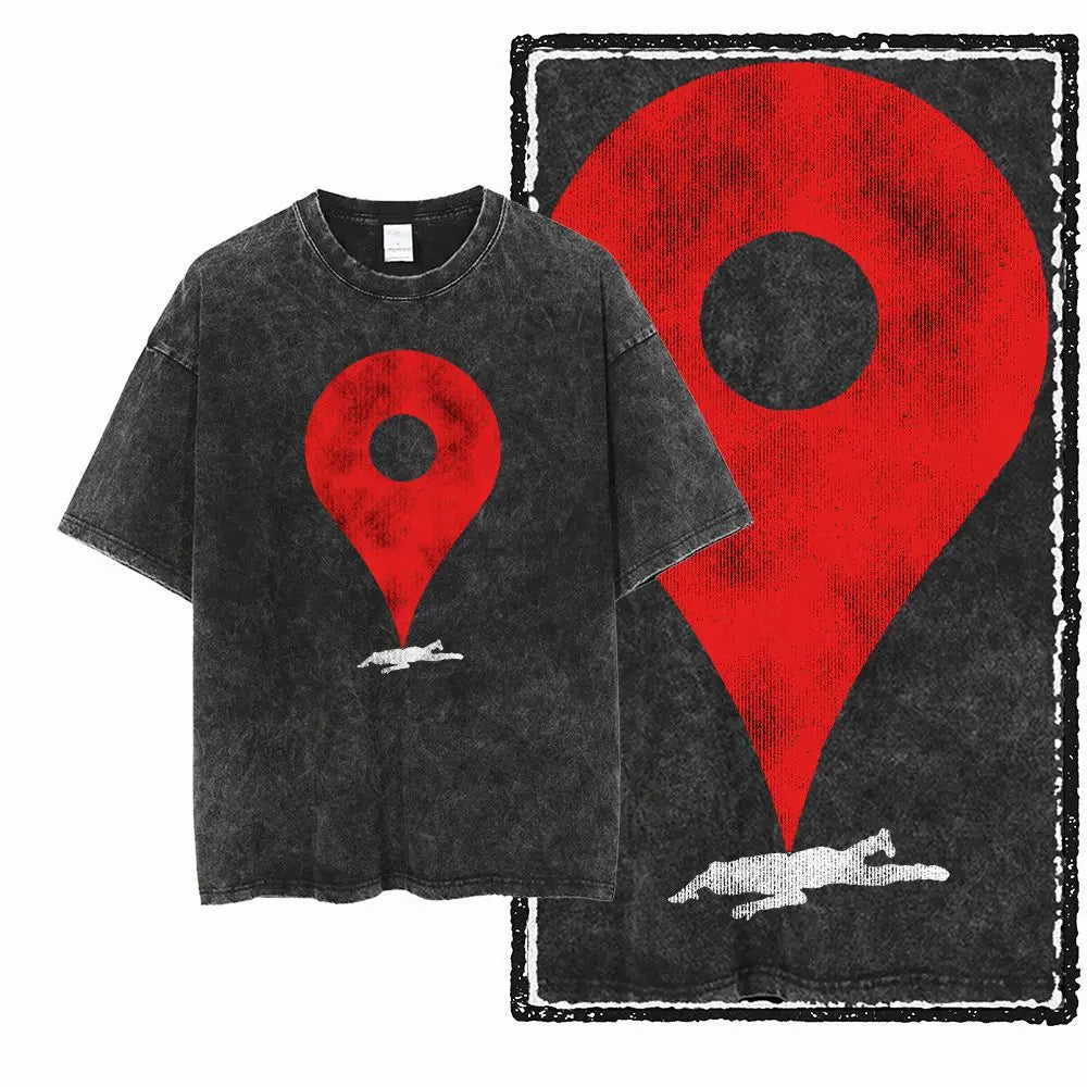 G25 Exclusive Cool Vintage Cotton Men's COOLMIND Graphic T-shirt | Acid Washed Streetwear Big Size O-neck Men's Tee Tshirt