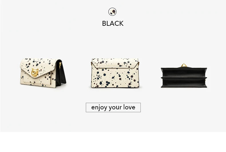 BAFELLI Floral Leather Flap Crossbody Bag