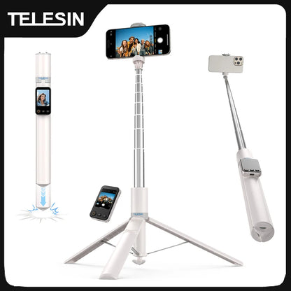 TELESIN 1.7M Wireless Bluetooth Selfie Stick Tripod with Remote Control