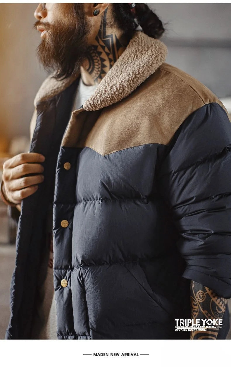 Maden Premium 90% White Duck Down Puffer Jacket