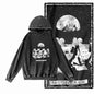 Orbit Runner Astronaut Acid-Washed Black Hoodie