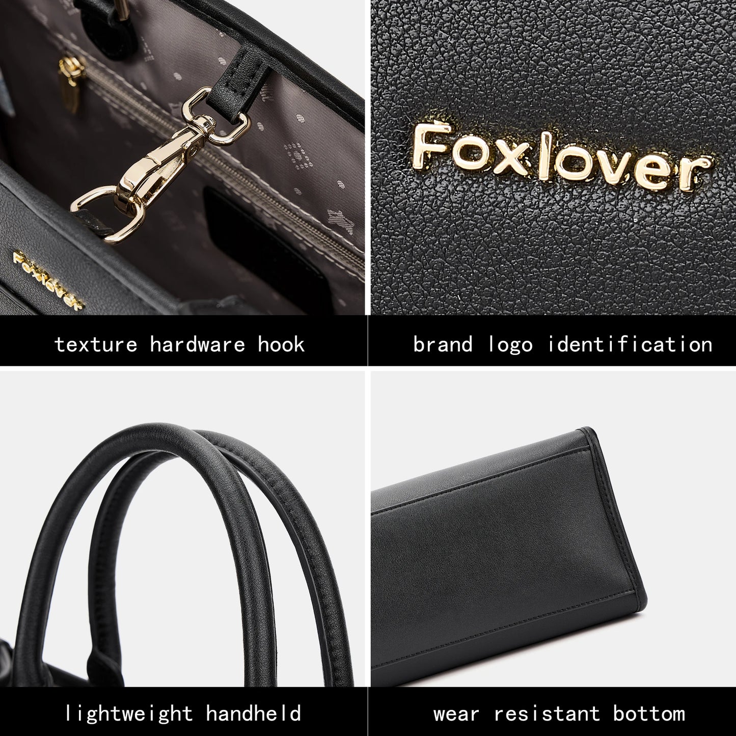 FOXER Luxury Large Capacity Tote Bag for Women
