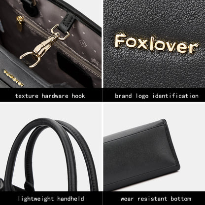 FOXER Luxury Large Capacity Tote Bag for Women