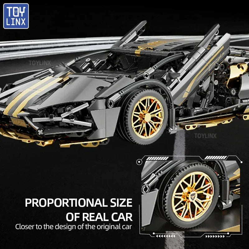 TOYLINX 1:14 Supercar Building Block Toy - ShopHub