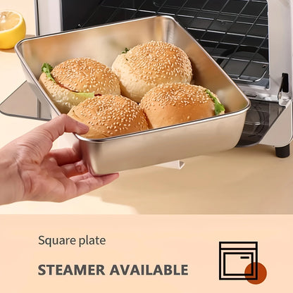 6-Piece Stainless Steel Food Containers with Lids