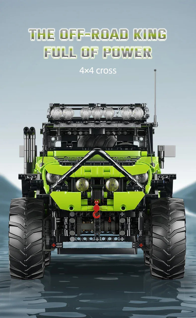 TOYLINX 1:8 Scale Heavy-Duty Off-Road Vehicle Building Blocks - ShopHub