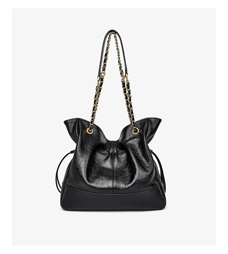FOXER Luxury Genuine Leather Shoulder Bag