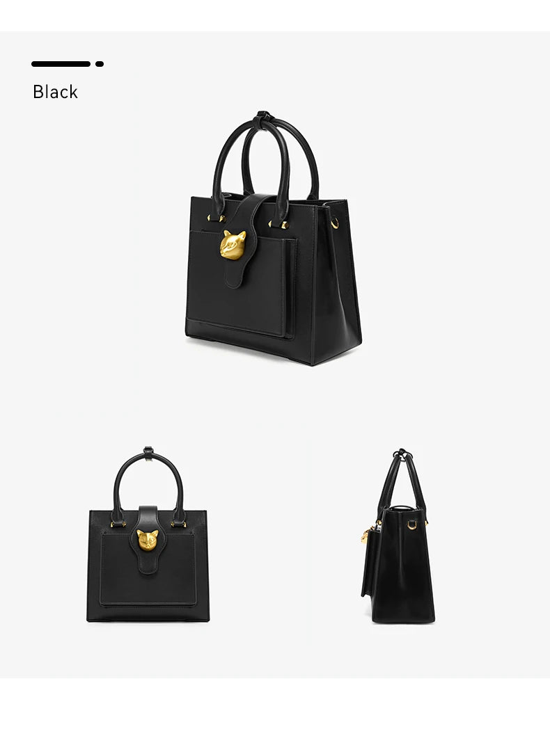 BAFELLI Soft Leather Multi-Compartment Commuter Tote