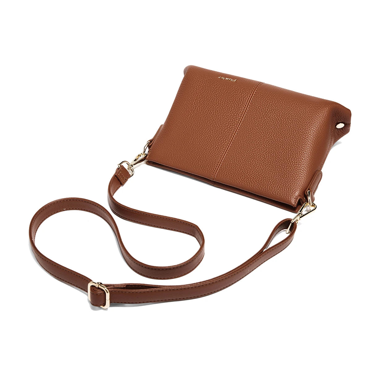 FOXER Lady's Shoulder Bag Cowhide Leather 2026 New Cross Body Bag Commute Work Handbag Casual Cellphone Purse