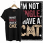 COOLMIND Black Cat Graphic T-Shirt | Women's 50-Design