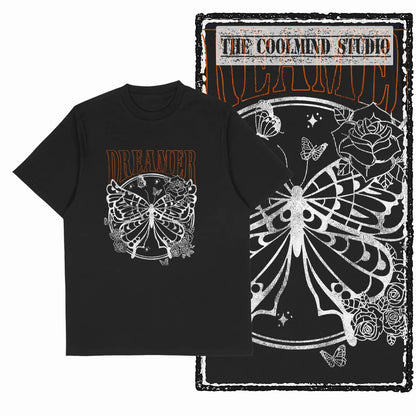 COOLMIND X0111 Butterfly Bliss Graphic Cotton Tee