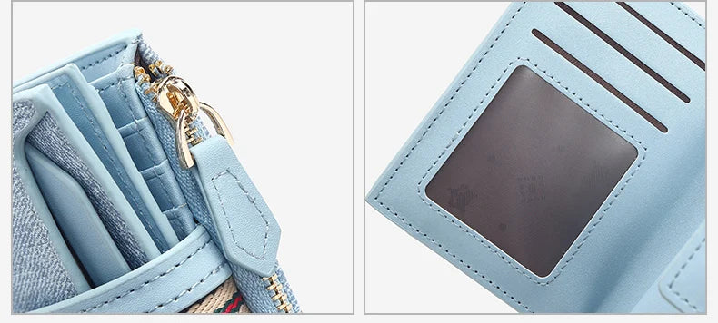 FOXER Synthetic Leather Short Wallet for Women
