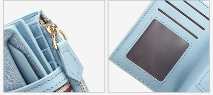 FOXER Synthetic Leather Short Wallet for Women