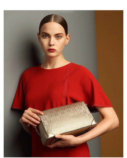 FOXER 2026 Spring Summer Women's Crossbody Bag Split Leather Fashion Chain Shoulder Bag Luxury Commuter Lady Cellphone Purse