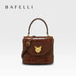 BAFELLI Animal-Print Leather Flap Crossbody