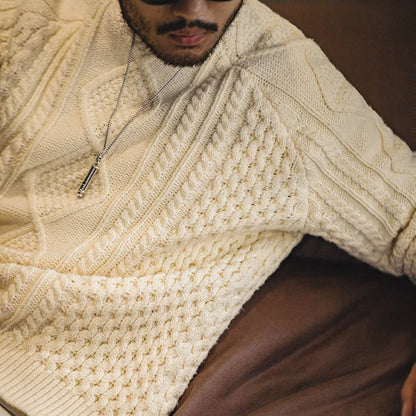 MADEN Retro Aran Crew-Neck Sweater