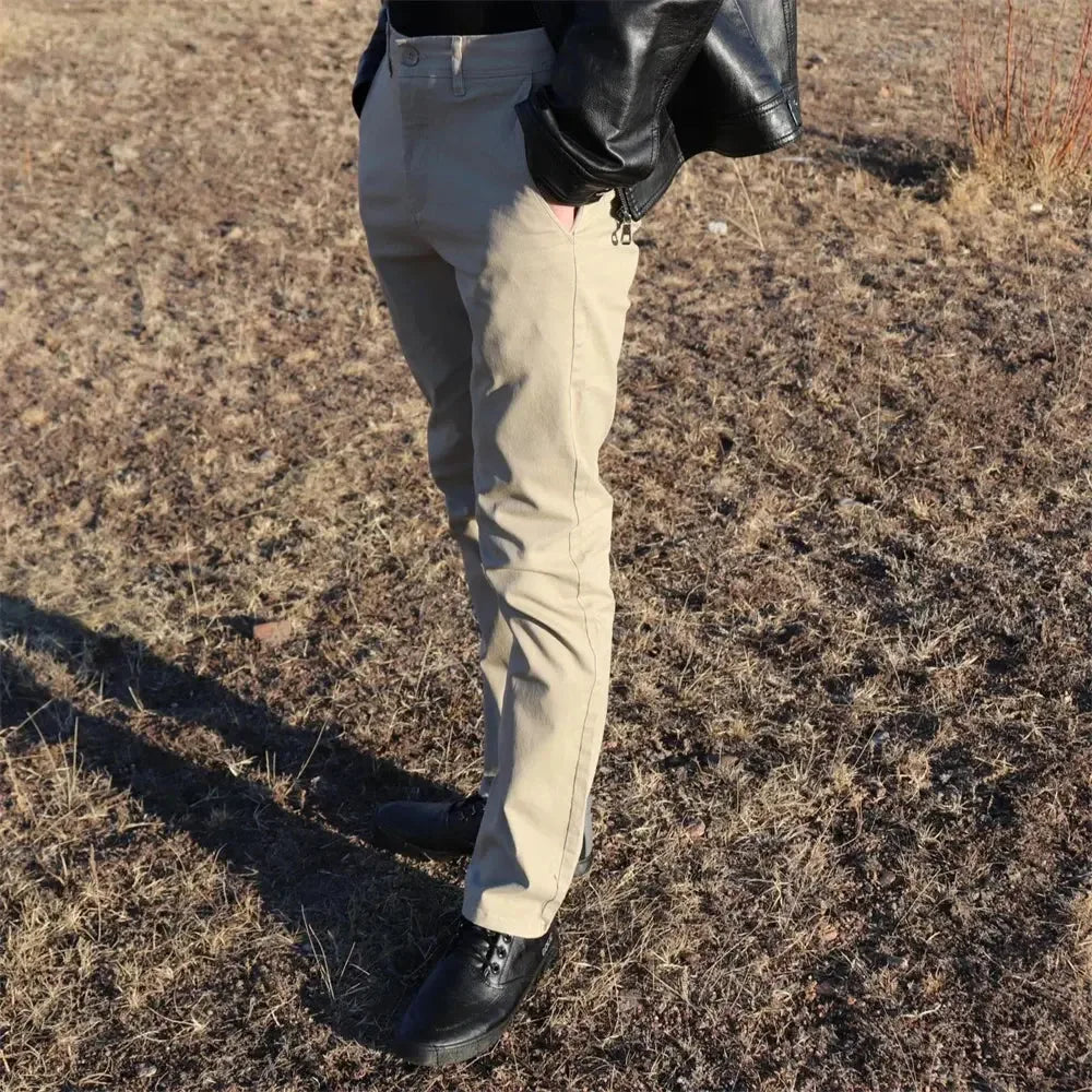 AIOPESON's Casual Cotton Men Trousers - ShopHub