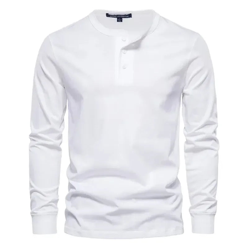 AIOPESON Henley Collar Shirts - ShopHub