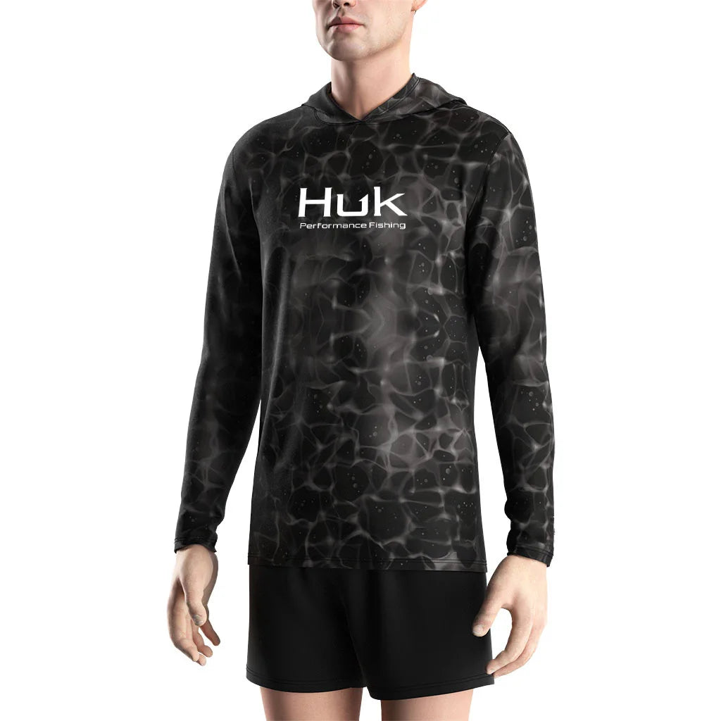 Mens Fishing UV Protection Hoodie - Lightweight Outdoor 3D Printing Nerve Cells Casual Streetwear