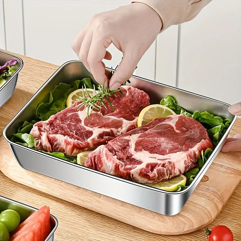 5pc Stainless Steel Food Storage Containers Set