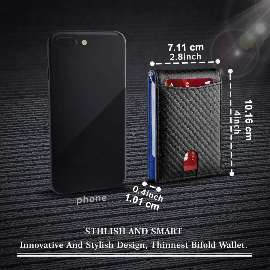 RFID Carbon Fiber Men's Wallet