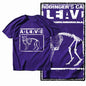 G49 Purple Big Size Cool 100% Cotton  Men's Cat Printed Graphic T-shirt |  Streetwear O-neck men's Tee Tshirt