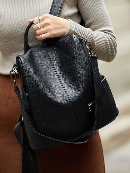 ZOOLER Hot Seller Women Cow Backpack 100% Genuine Leather Backpack Causal School Bags Travel Cowskin Female Backpacks#Z186