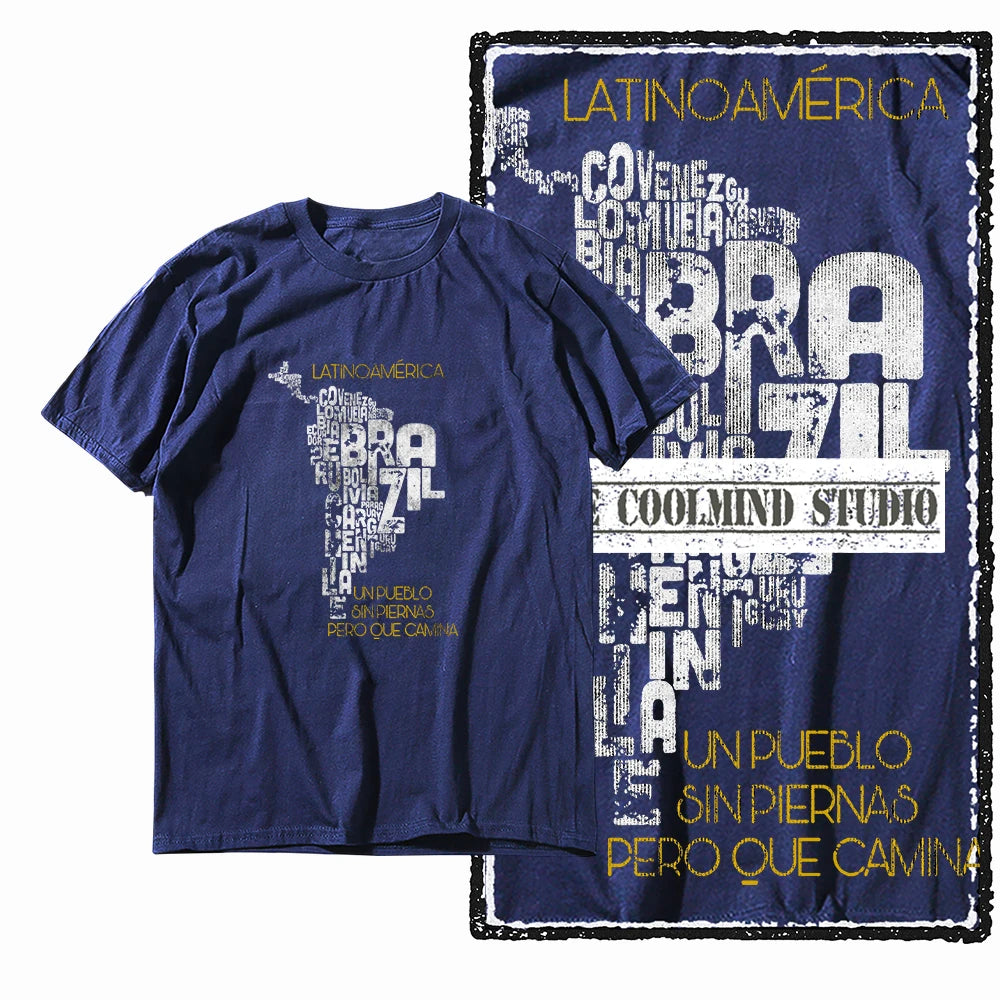 COOLMIND X0044 Latin Spirit Graphic Cotton Tee