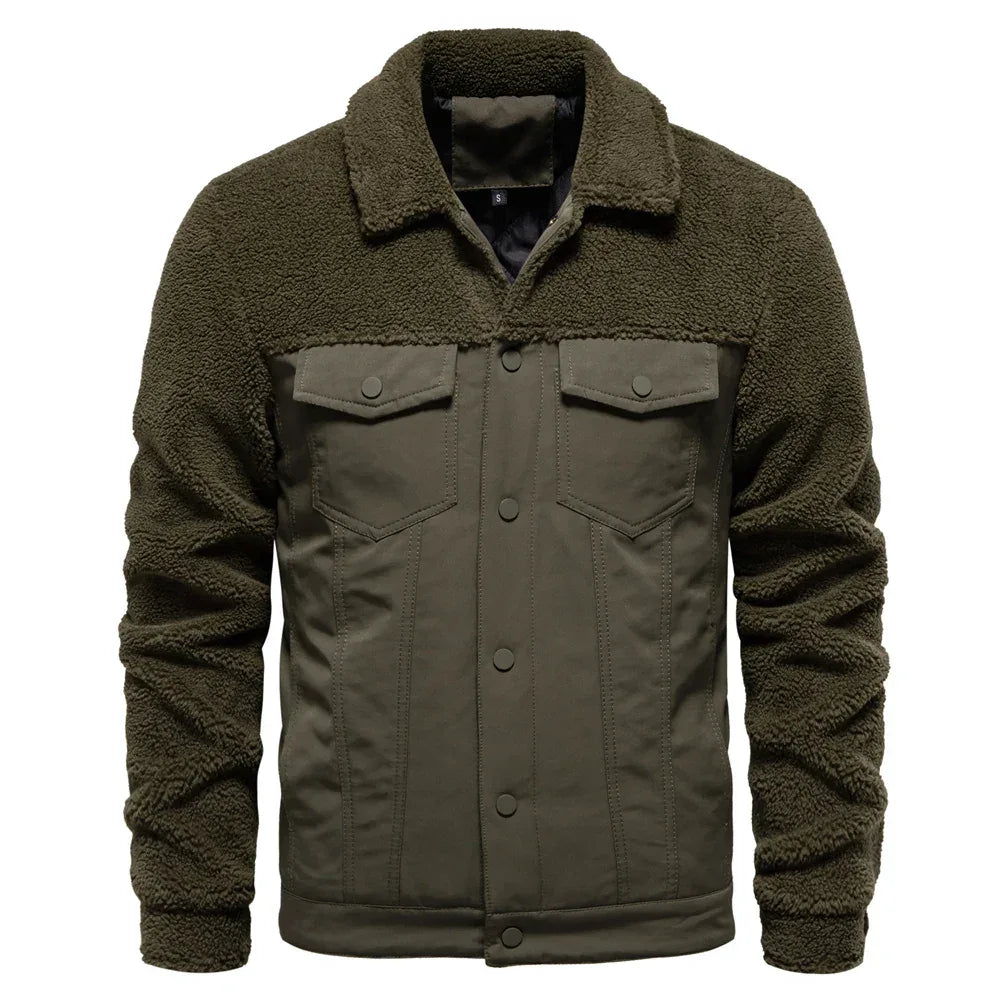 AIOPESON Men's Thick Sherpa Fleece Jackets - ShopHub