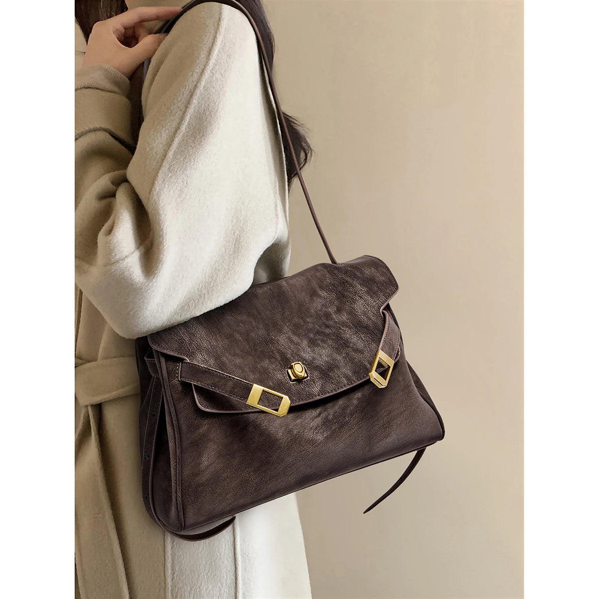 FOXER Women's Leather Shoulder Tote Bag