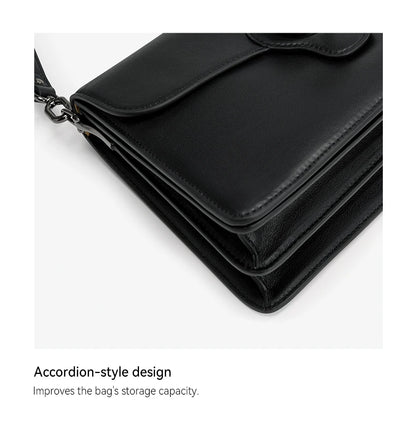 BAFELLI Full-Leather Square Shoulder Bag